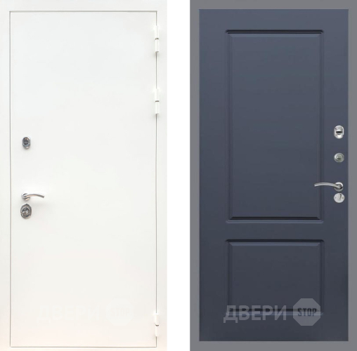 Входная металлическая Дверь Рекс (REX) 5 Белая Шагрень FL-117 Силк титан в Балашихе