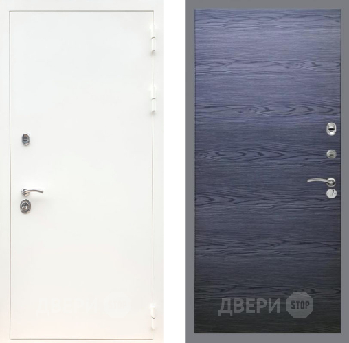 Входная металлическая Дверь Рекс (REX) 5 Белая Шагрень GL Дуб тангенальный черный в Балашихе
