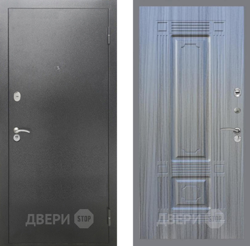 Входная металлическая Дверь Рекс (REX) 2А Серебро Антик FL-2 Сандал грей в Балашихе