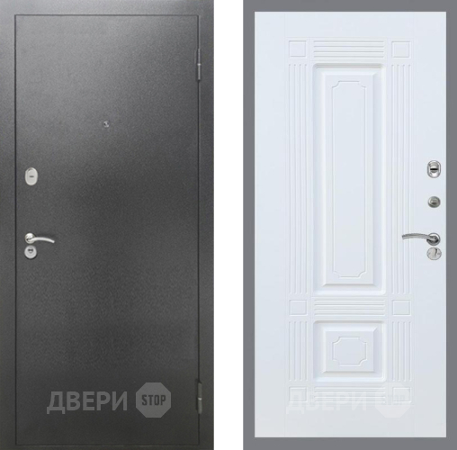 Входная металлическая Дверь Рекс (REX) 2А Серебро Антик FL-2 Силк Сноу в Балашихе