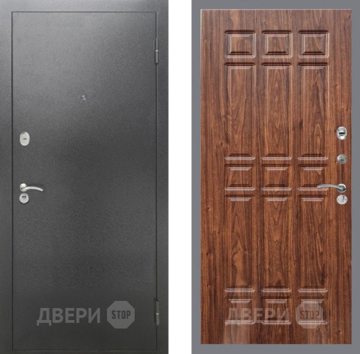 Дверь Рекс (REX) 2А Серебро Антик FL-33 орех тисненый в Балашихе