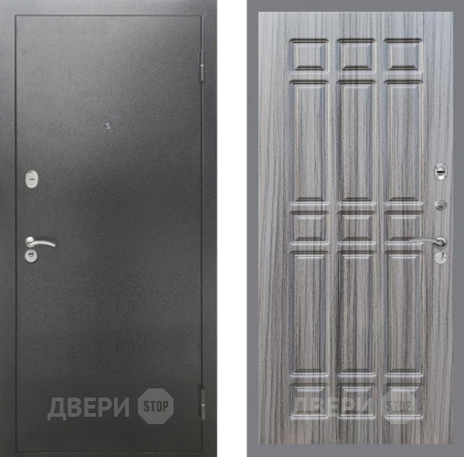 Входная металлическая Дверь Рекс (REX) 2А Серебро Антик FL-33 Сандал грей в Балашихе