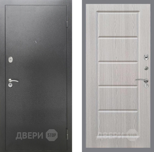 Входная металлическая Дверь Рекс (REX) 2А Серебро Антик FL-39 Беленый дуб в Балашихе