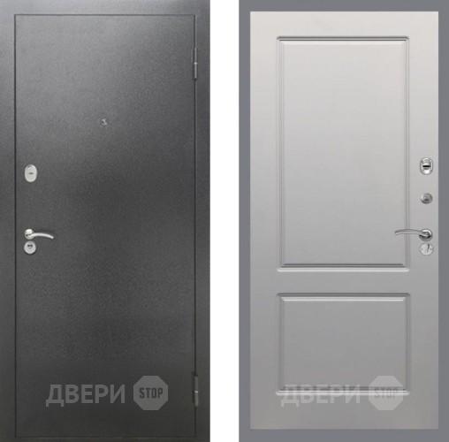 Дверь Рекс (REX) 2А Серебро Антик FL-117 Грей софт в Балашихе