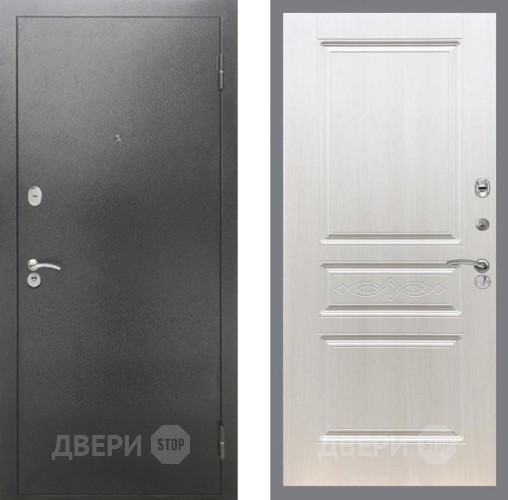 Входная металлическая Дверь Рекс (REX) 2А Серебро Антик FL-243 Лиственница беж в Балашихе