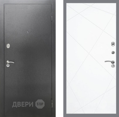 Дверь Рекс (REX) 2А Серебро Антик FL-291 Силк Сноу в Балашихе