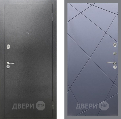 Дверь Рекс (REX) 2А Серебро Антик FL-291 Силк титан в Балашихе