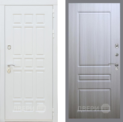 Входная металлическая Дверь Рекс (REX) 8 Силк Сноу FL-243 Сандал белый в Балашихе