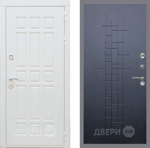 Входная металлическая Дверь Рекс (REX) 8 Силк Сноу FL-289 Ясень черный в Балашихе