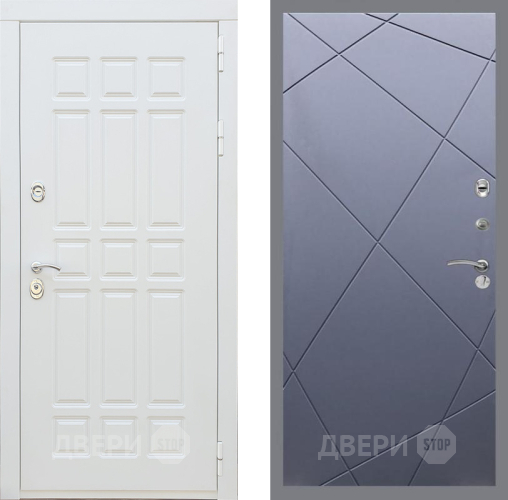 Входная металлическая Дверь Рекс (REX) 8 Силк Сноу FL-291 Силк титан в Балашихе