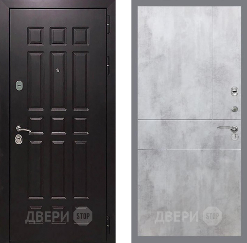 Входная металлическая Дверь Рекс (REX) 8 FL-290 Бетон светлый в Балашихе