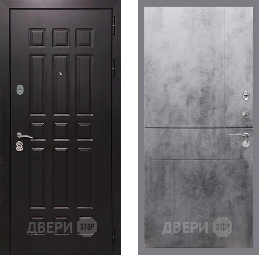 Входная металлическая Дверь Рекс (REX) 8 FL-290 Бетон темный в Балашихе