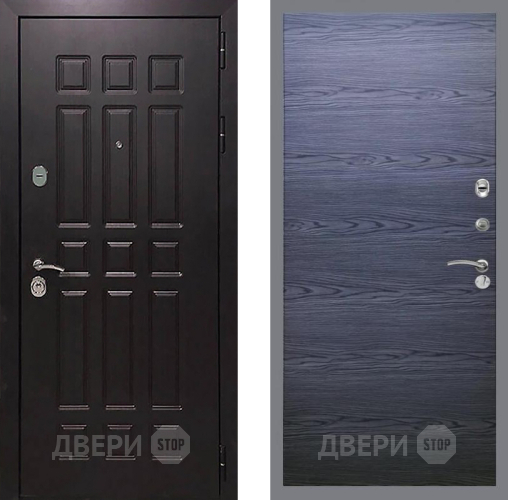 Входная металлическая Дверь Рекс (REX) 8 GL Дуб тангенальный черный в Балашихе