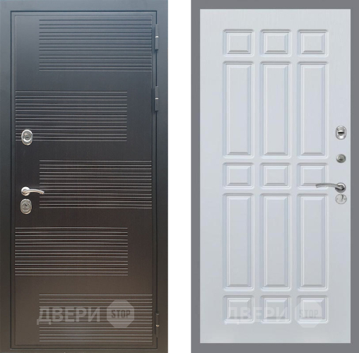 Входная металлическая Дверь Рекс (REX) премиум 185 FL-33 Белый ясень в Балашихе