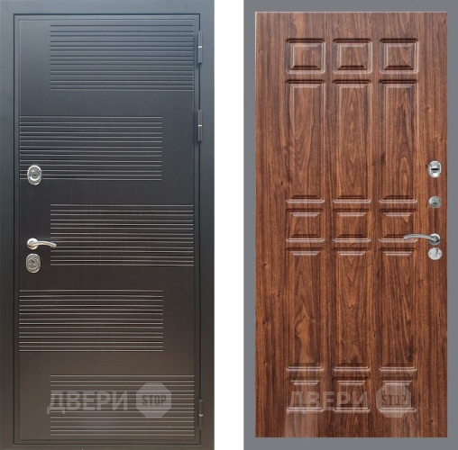 Входная металлическая Дверь Рекс (REX) премиум 185 FL-33 орех тисненый в Балашихе