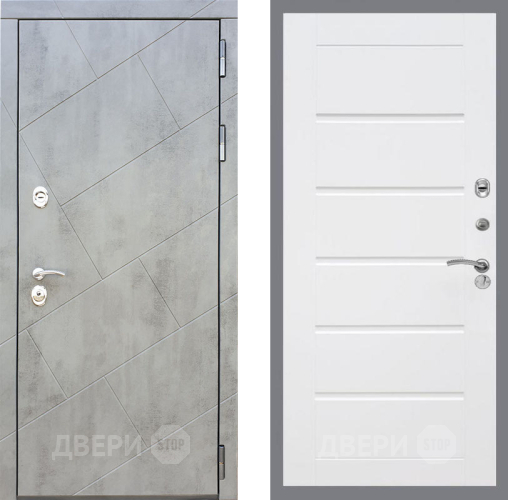 Входная металлическая Дверь Рекс (REX) 22 Сити Белый ясень в Балашихе