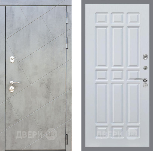 Входная металлическая Дверь Рекс (REX) 22 FL-33 Белый ясень в Балашихе