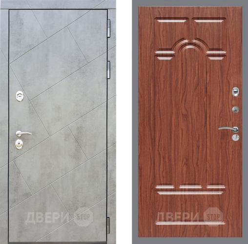 Входная металлическая Дверь Рекс (REX) 22 FL-58 орех тисненый в Балашихе