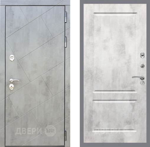 Входная металлическая Дверь Рекс (REX) 22 FL-117 Бетон светлый в Балашихе