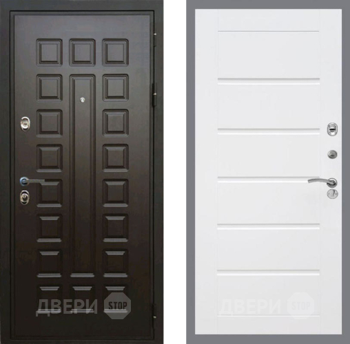 Входная металлическая Дверь Рекс (REX) Премиум 3к Сити Белый ясень в Балашихе