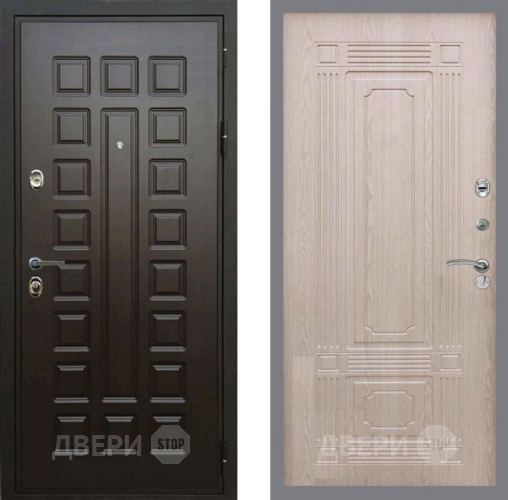 Входная металлическая Дверь Рекс (REX) Премиум 3к FL-2 Беленый дуб в Балашихе