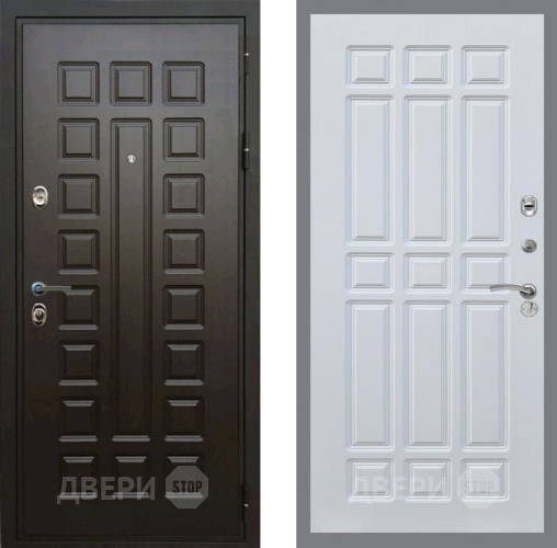 Входная металлическая Дверь Рекс (REX) Премиум 3к FL-33 Белый ясень в Балашихе