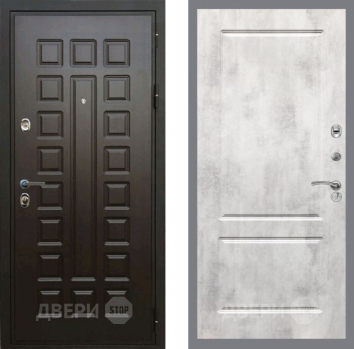Входная металлическая Дверь Рекс (REX) Премиум 3к FL-117 Бетон светлый в Балашихе