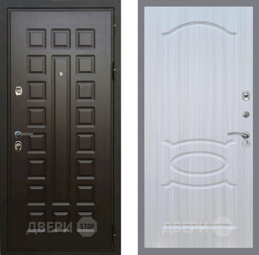 Входная металлическая Дверь Рекс (REX) Премиум 3к FL-128 Сандал белый в Балашихе