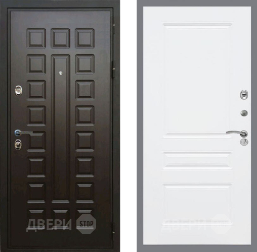 Входная металлическая Дверь Рекс (REX) Премиум 3к FL-243 Силк Сноу в Балашихе