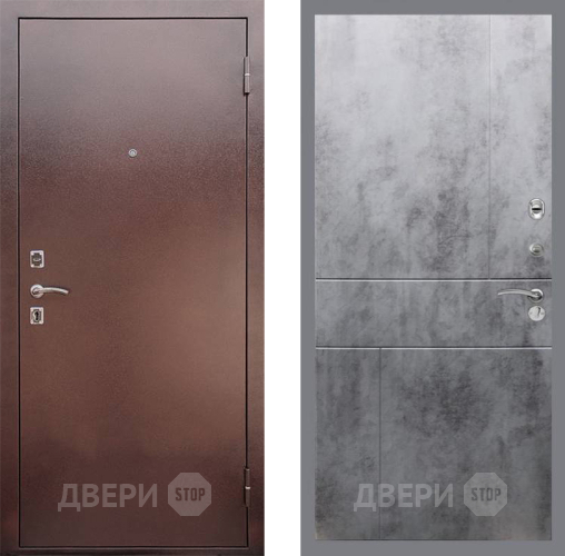 Входная металлическая Дверь Рекс (REX) 1 FL-290 Бетон темный в Балашихе