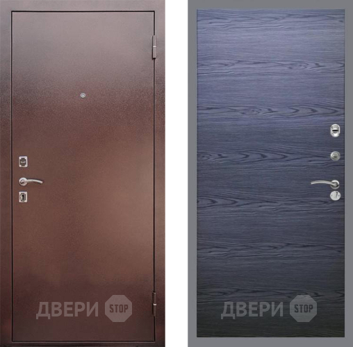 Входная металлическая Дверь Рекс (REX) 1 GL Дуб тангенальный черный в Балашихе