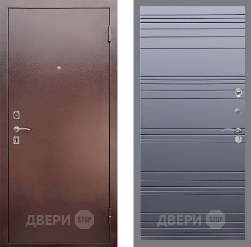 Входная металлическая Дверь Рекс (REX) 1 Line Силк титан в Балашихе