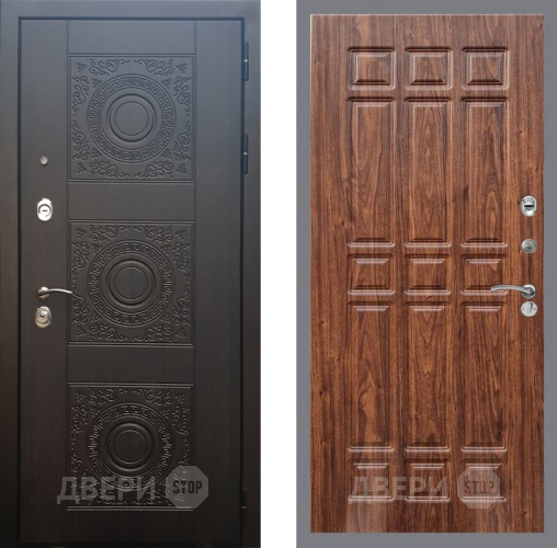 Входная металлическая Дверь Рекс (REX) 10 FL-33 орех тисненый в Балашихе