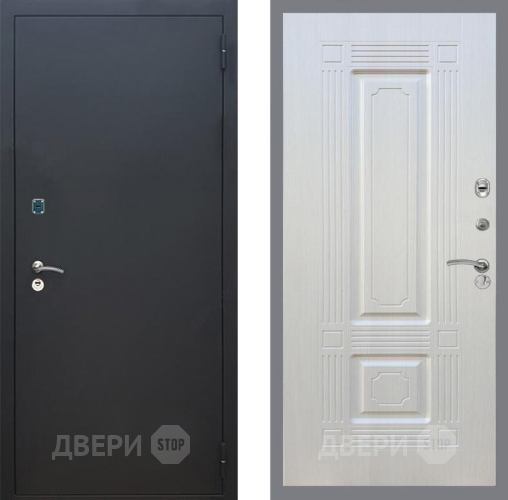 Входная металлическая Дверь Рекс (REX) 1A Черный Муар FL-2 Лиственница беж в Балашихе