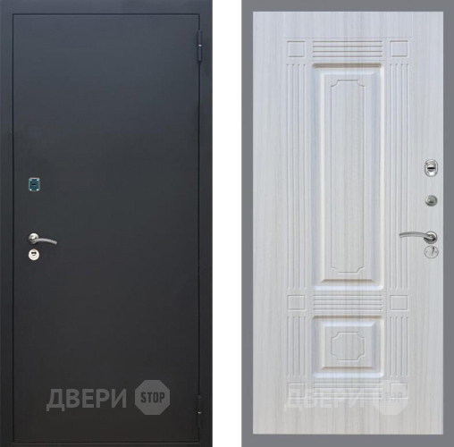Входная металлическая Дверь Рекс (REX) 1A Черный Муар FL-2 Сандал белый в Балашихе
