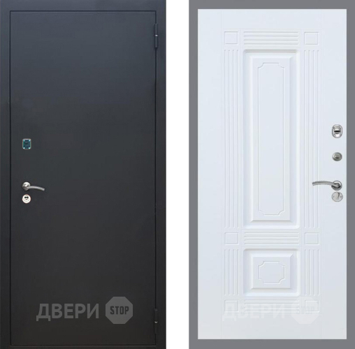 Входная металлическая Дверь Рекс (REX) 1A Черный Муар FL-2 Силк Сноу в Балашихе