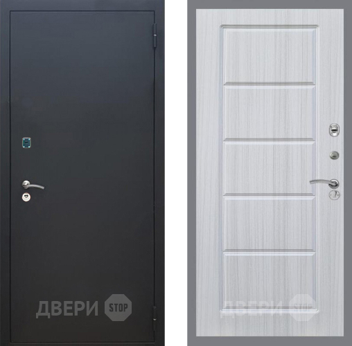 Входная металлическая Дверь Рекс (REX) 1A Черный Муар FL-39 Сандал белый в Балашихе