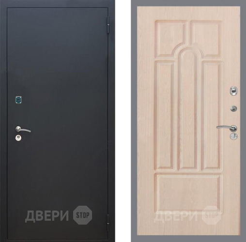 Входная металлическая Дверь Рекс (REX) 1A Черный Муар FL-58 Беленый дуб в Балашихе
