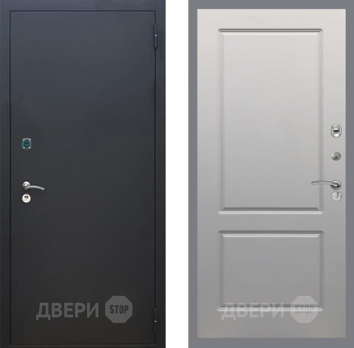 Входная металлическая Дверь Рекс (REX) 1A Черный Муар FL-117 Грей софт в Балашихе