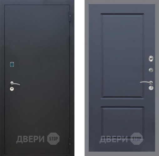 Входная металлическая Дверь Рекс (REX) 1A Черный Муар FL-117 Силк титан в Балашихе
