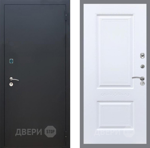 Входная металлическая Дверь Рекс (REX) 1A Черный Муар Смальта Силк Сноу в Балашихе