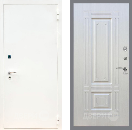 Входная металлическая Дверь Рекс (REX) 1А Белая шагрень FL-2 Лиственница беж в Балашихе