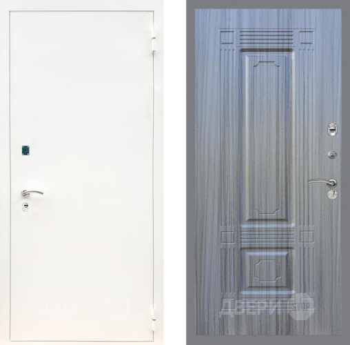 Входная металлическая Дверь Рекс (REX) 1А Белая шагрень FL-2 Сандал грей в Балашихе
