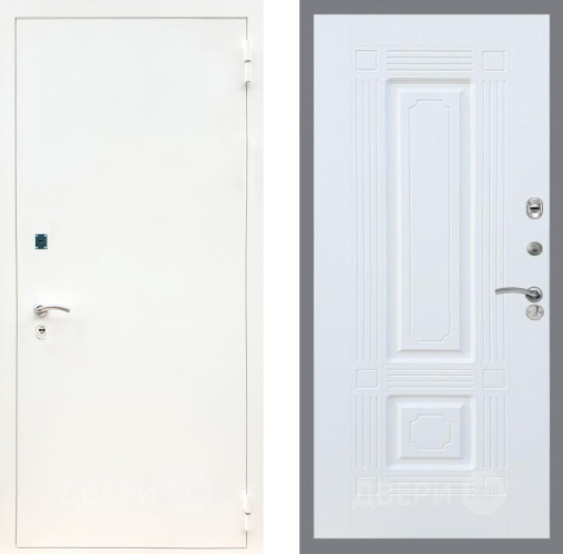 Входная металлическая Дверь Рекс (REX) 1А Белая шагрень FL-2 Силк Сноу в Балашихе
