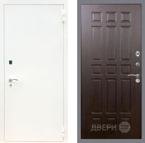 Входная металлическая Дверь Рекс (REX) 1А Белая шагрень FL-33 Венге в Балашихе