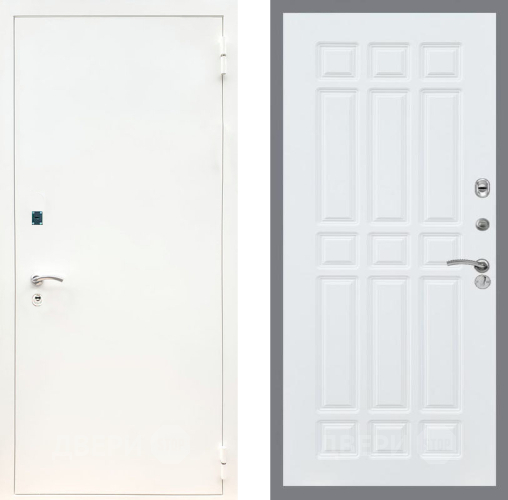 Дверь Рекс (REX) 1А Белая шагрень FL-33 Силк Сноу в Балашихе