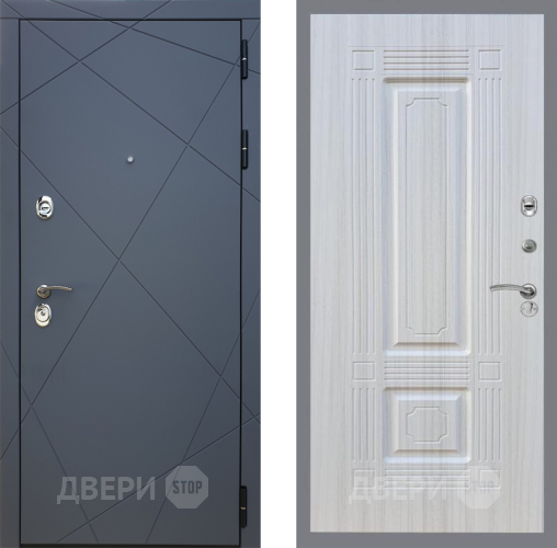 Входная металлическая Дверь Рекс (REX) 13 Силк Титан FL-2 Сандал белый в Балашихе
