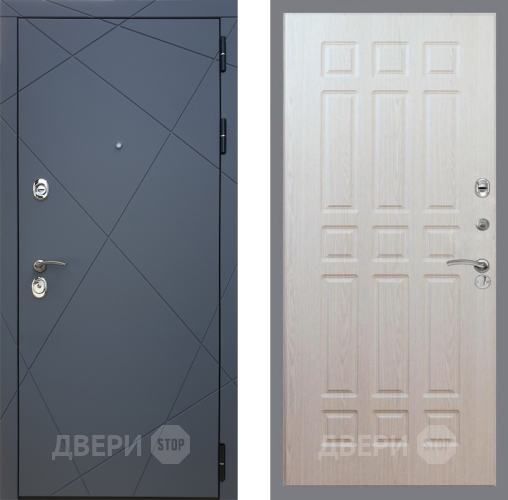 Входная металлическая Дверь Рекс (REX) 13 Силк Титан FL-33 Беленый дуб в Балашихе