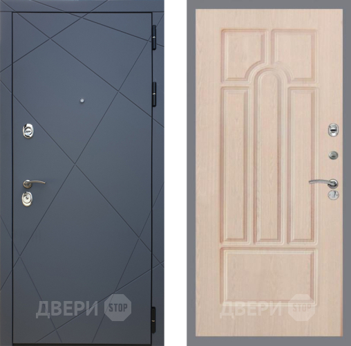 Входная металлическая Дверь Рекс (REX) 13 Силк Титан FL-58 Беленый дуб в Балашихе