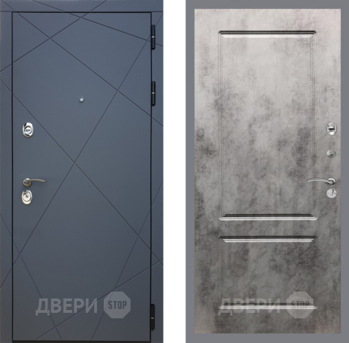 Входная металлическая Дверь Рекс (REX) 13 Силк Титан FL-117 Бетон темный в Балашихе